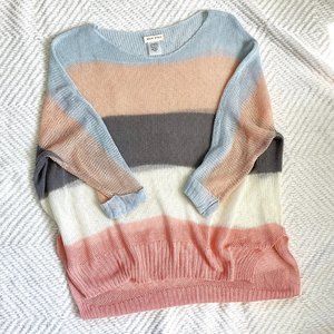 Main Strip Open Knit Sweater, Medium